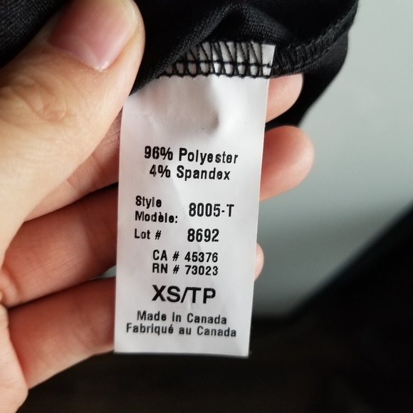 Suzy Shier Black Ruffled Peplum Top - Picture 3 of 3